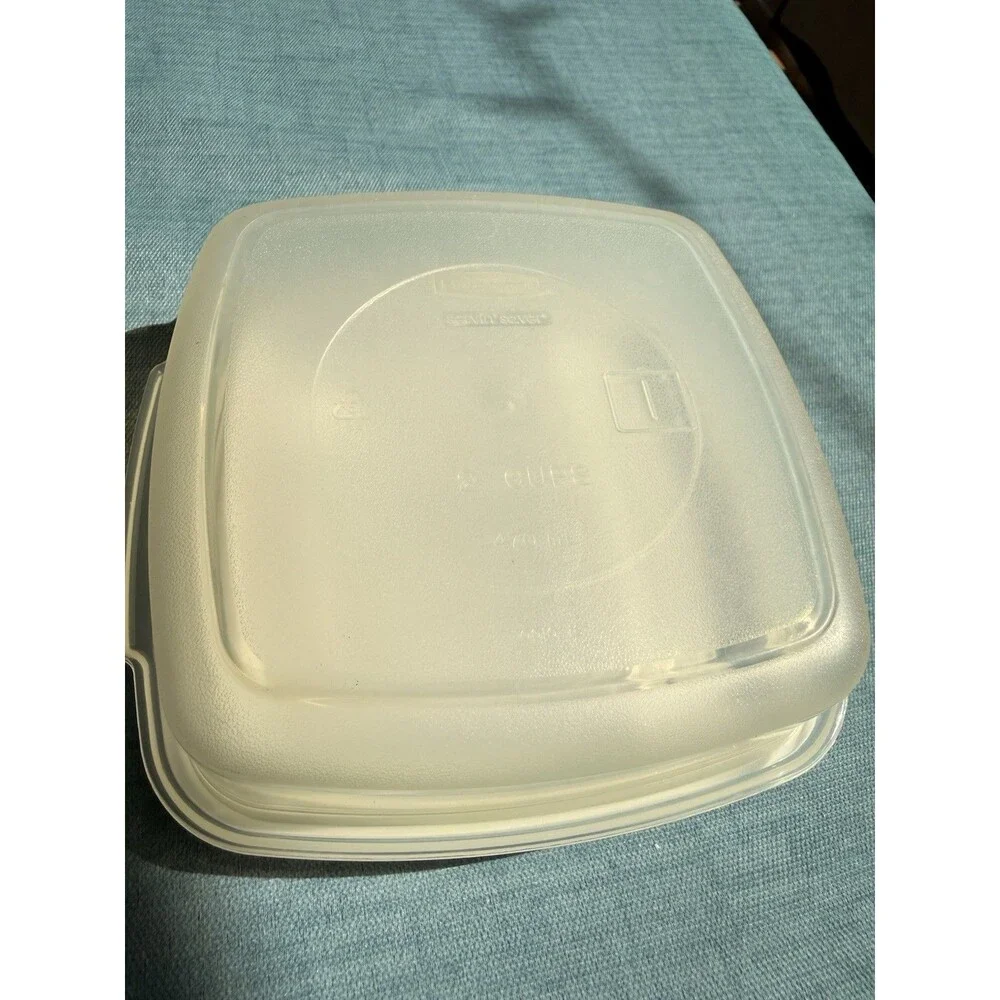 Vintage Rubbermaid Servin Saver #1 Container 2 Cup 0010 0018 White Lid Sandwich